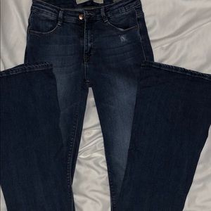 Zara skinny flare leg jeans